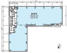 五島育英会ビル基準階図面