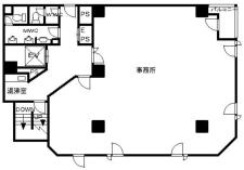 Ｆ南船場（ふぁみーゆ）ビル基準階間取り図