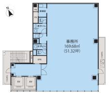 八重洲香川ビルディング基準階図面