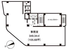 八丁堀第一生命ビルディング基準階間取り図