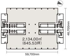 日本橋三井タワー基準階間取り図