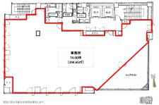 T&G浜松町ビル基準階図面
