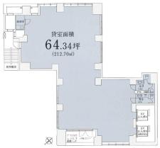 ＲＢＭ銀座ビル基準階間取り図