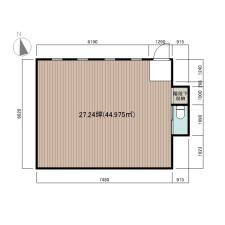 大津市南小松の店舗一部　間取図
