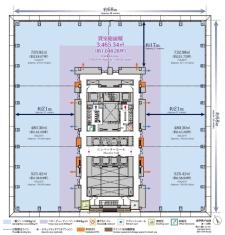 東京スクエアガーデン基準階図面
