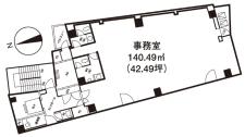 いちご神保町ビル基準階間取り図