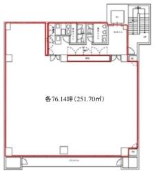 東信東池袋ビル基準階間取り図