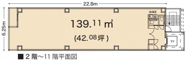 BRAVE北浜東基準階図面