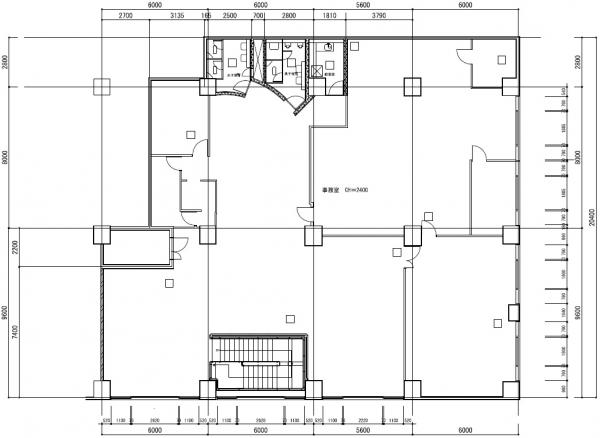 松屋町グランドハイツ２階間取り図