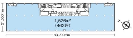 九段センタービル基準階図面