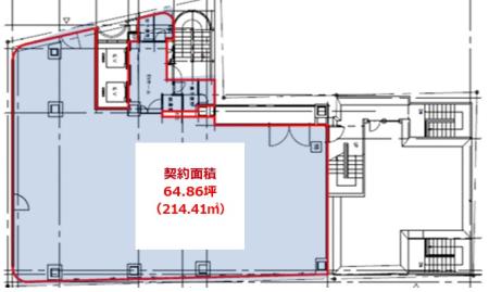 新宿通東洋ビル基準階間取り図