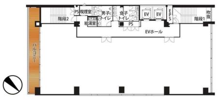 コーストライン品川ビル基準階図面