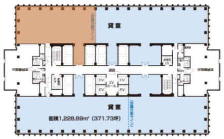 新宿野村ビル基準階図面