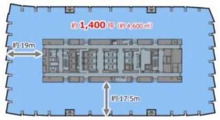 HIBIYA CROSSPARK（仮称）サウスタワー基準階図面
