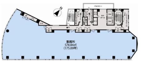 東京建物町田ビル基準階図面