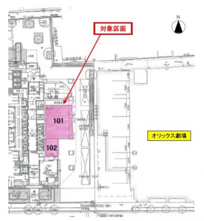 大阪ひびきの街 ザ・サンクタスタワー1階間取り図