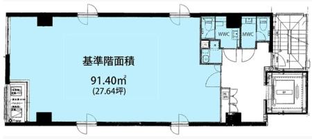 EBISU ONE BLDG基準階図面