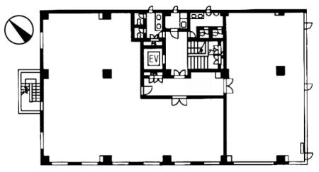 西新宿ミノシマビル基準階図面