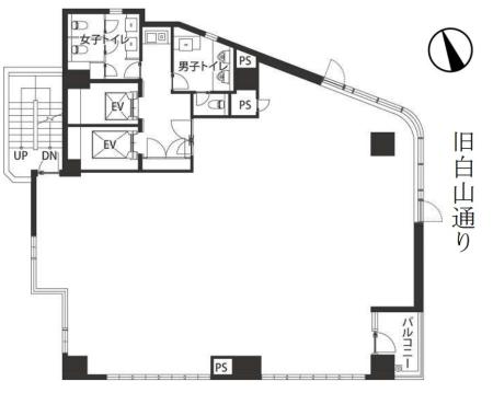 白山麻の実ビル基準階図面