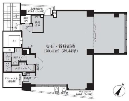 VORT神保町Ⅳ基準階間取り図
