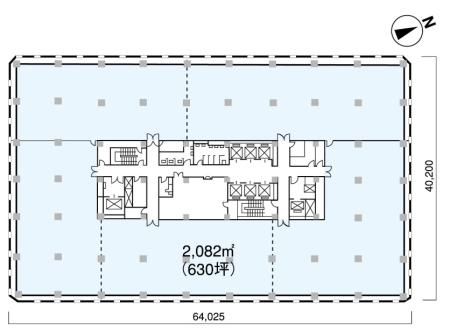 岸本ビル基準階図面