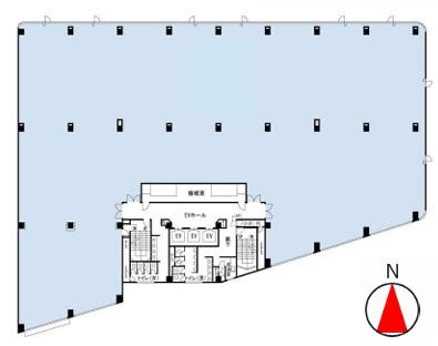 ＫＤＸ東品川ビル基準階間取り図