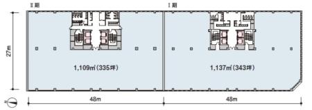 イーストネットビルディング基準階図面
