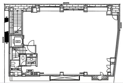 和楽第２ビル基準階間取り図
