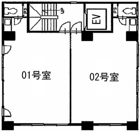丸中ビル基準階図面