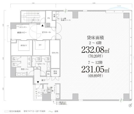 ＰＭＯ神田万世橋基準階図面