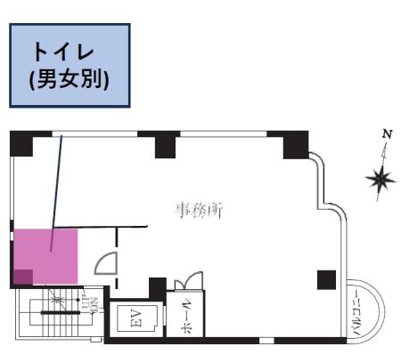 ACN日本橋小網町ビル基準階間取り図