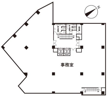 いちご五反田ビル基準階間取り図