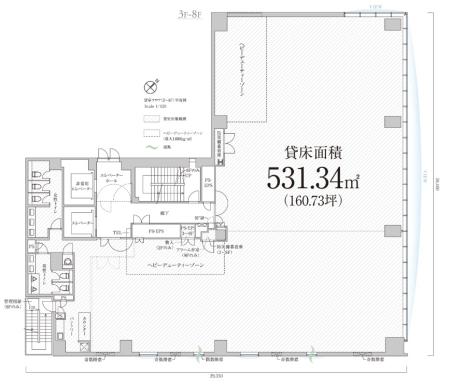 PMO銀座Ⅱ基準階図面