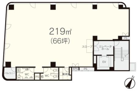 日幸小津ビル基準階図面