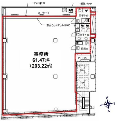 恵比寿SAビル基準階図面