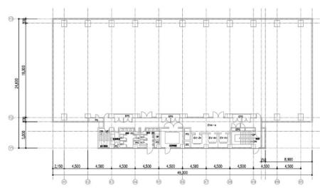 リバーサイド品川港南ビル基準階図面