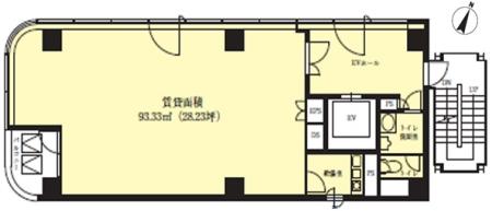 VORT神保町Ⅱ基準階間取り図