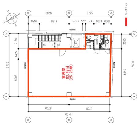 日幸五反田ビル別館基準階図面