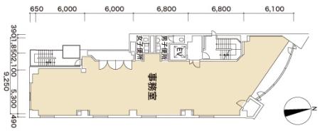新宿311ビル基準階図面