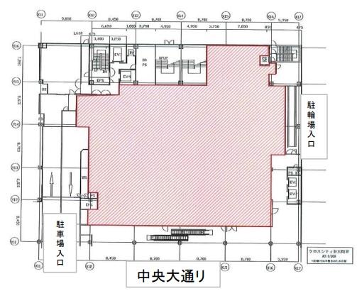 クロスシティ弁天町1階