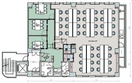 エスラ原宿ビル基準階間取り図