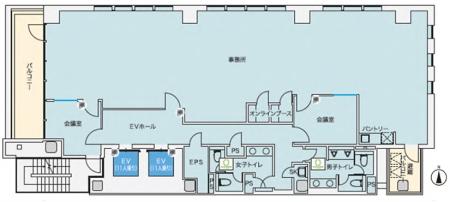 後楽園PREX基準階間取り図