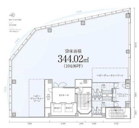 PMO新宿御苑前基準階図面