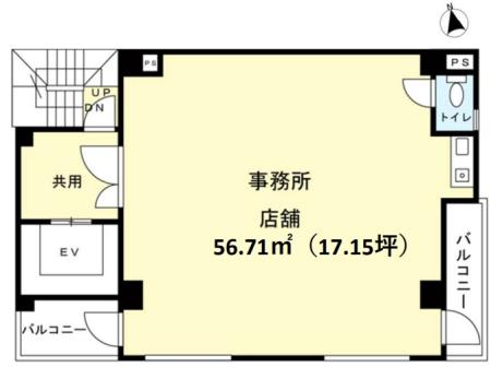 マリアナ市谷薬王寺基準階図面