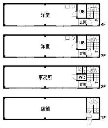 西村ビル基準階間取り図