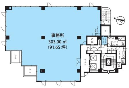 Ａ－ＰＬＡＣＥ恵比寿東基準階間取り図