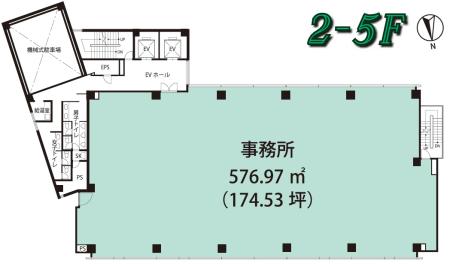 目白坂STビル基準階図面
