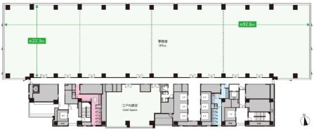 大手町ゲートビルディング基準階図面