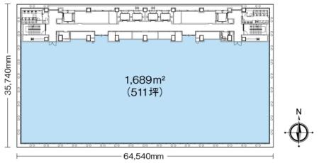 日本生命丸の内ガーデンタワー基準階図面