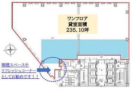 赤坂スターゲートプラザ基準階図面